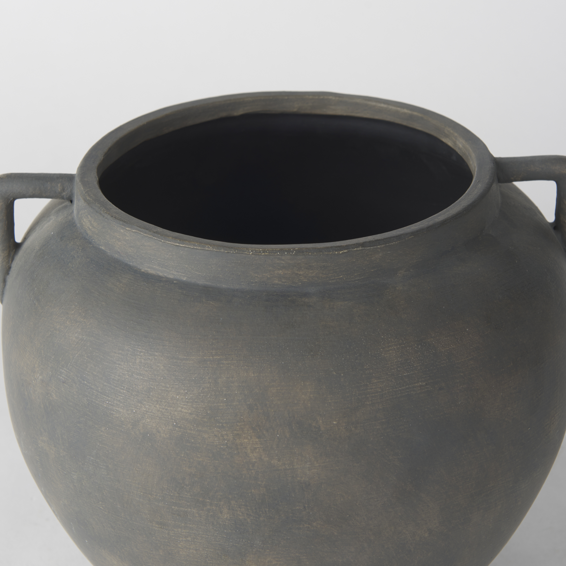 Kilian Short Brown-Gray Double Ear Vase 6 Kilian Short Brown-Gray Double Ear Vase - Image 6