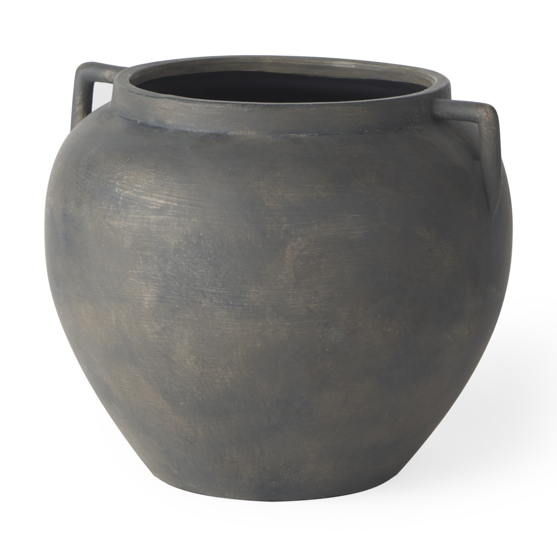 Kilian Short Brown-Gray Double Ear Vase 1 Kilian Short Brown-Gray Double Ear Vase