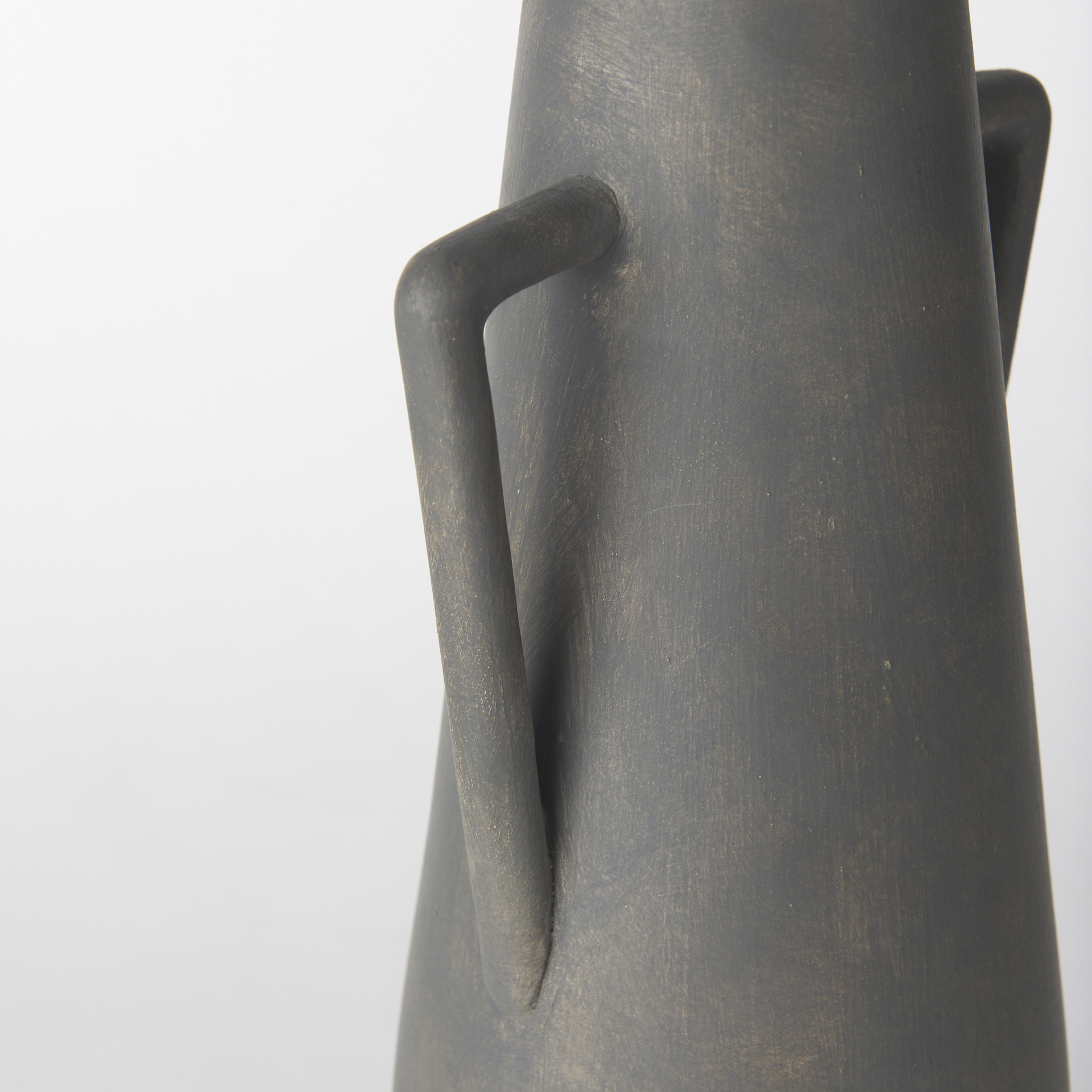 Kilian Tall Matte Brown-Gray Double Ear Vase 7 Kilian Tall Matte Brown-Gray Double Ear Vase - Image 7