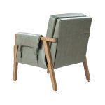 Kirsten Sage Vegan Leather Boho Farmhouse Armchair