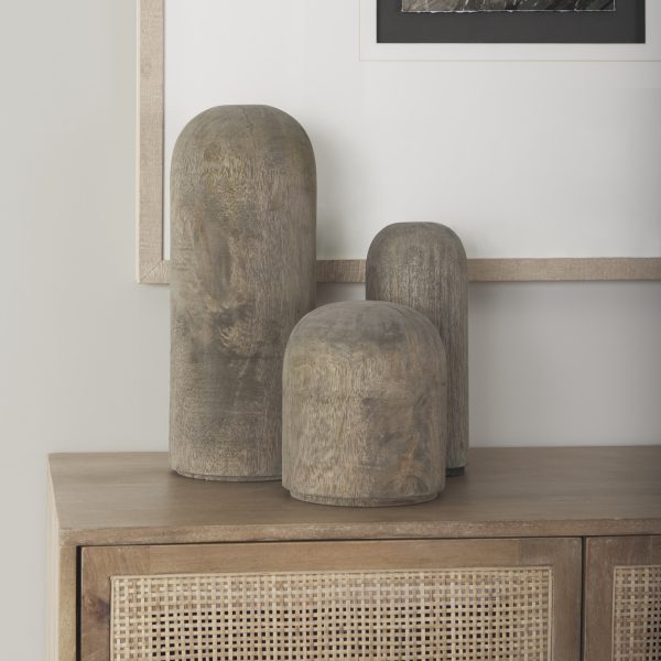Knox Large Gray Wash Wood Decorative Object 1