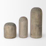 Knox Large Gray-Wash Wood Decorative Object