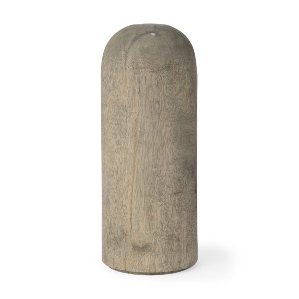 Knox Large Gray Wash Wood Decorative Object