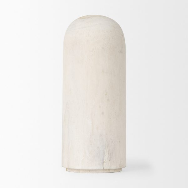 Knox Medium White Wash Wood Decorative Object 3
