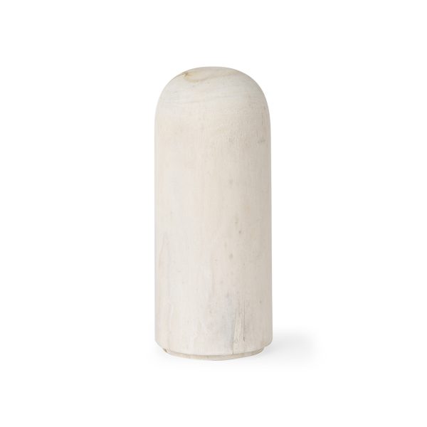 Knox Medium White Wash Wood Decorative Object