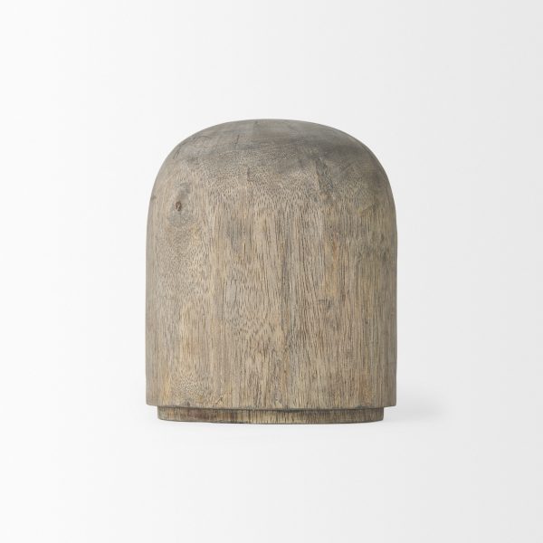 Knox Short Gray Wash Wood Decorative Object 2