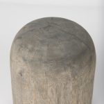 Knox Short Gray-Wash Wood Decorative Object