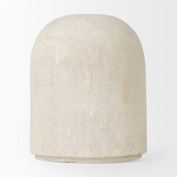 Knox Short White Wash Wood Decorative Object 3
