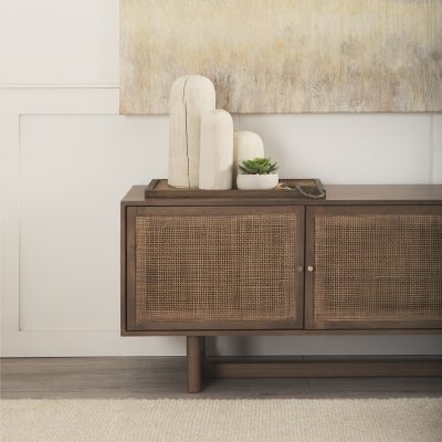 Knox Tall White-Wash Wood Decorative Object