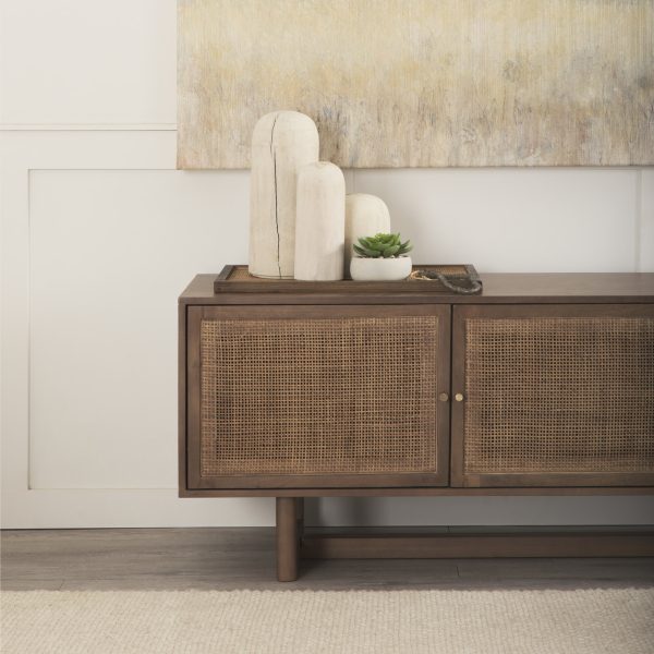 Knox Tall White Wash Wood Decorative Object 1