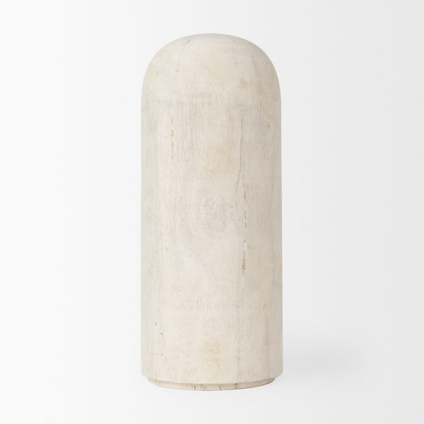Knox Tall White Wash Wood Decorative Object 3