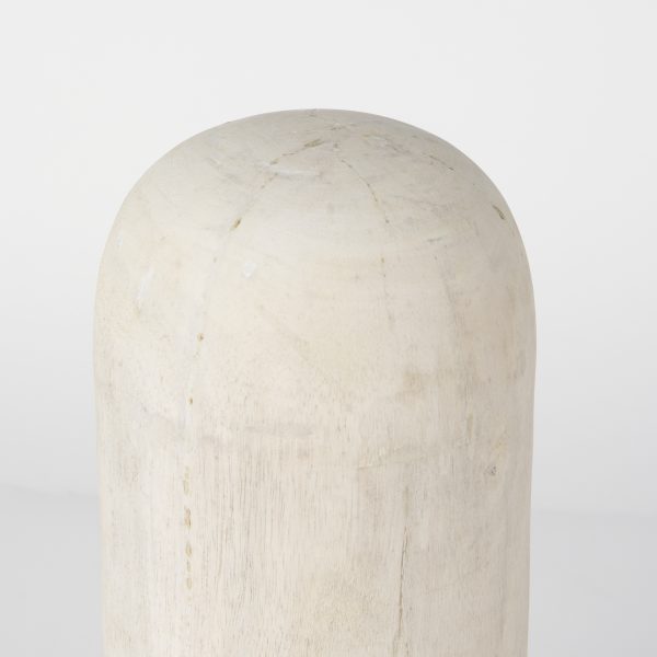Knox Tall White Wash Wood Decorative Object 4