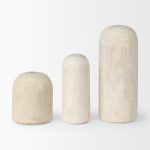 Knox Tall White-Wash Wood Decorative Object