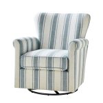 Knud Blue Floral Swivel Accent Chair 7 Knud Blue Floral Swivel Accent Chair