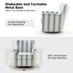 Knud Blue Floral Swivel Accent Chair 9 Knud Blue Floral Swivel Accent Chair