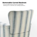 Knud Blue Floral Swivel Accent Chair 10 Knud Blue Floral Swivel Accent Chair