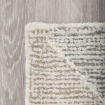 Kolt 5x8 Neutral Geometric Patterned Wool Area Rug