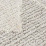 Kolt 5x8 Neutral Geometric Patterned Wool Area Rug