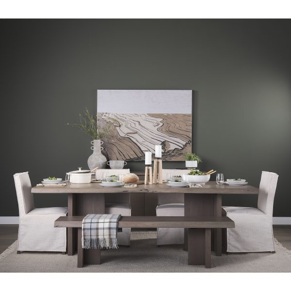 Konstantin 94.0 x 40.0 x 30.0 Medium Brown Wood W Live Edge Rectangular Dining Table 2