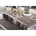Konstantin 94.0 x 40.0 x 30.0 Medium Brown Wood W/ Live Edge Rectangular Dining Table