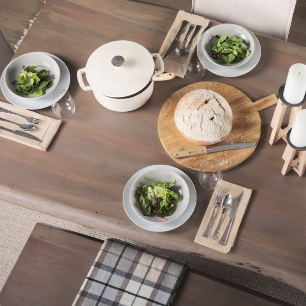 Konstantin 94.0 x 40.0 x 30.0 Medium Brown Wood W Live Edge Rectangular Dining Table 4