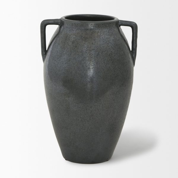 Kora Medium Dark Metallic Double Ear Vase 3