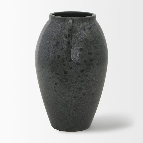 Kora Medium Dark Metallic Double Ear Vase 4