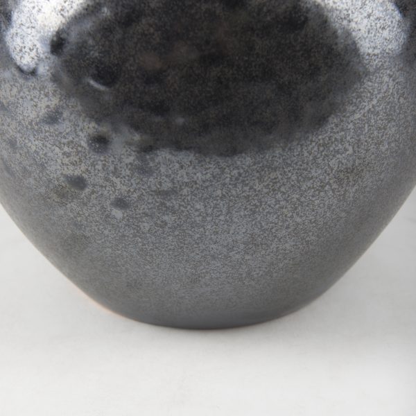 Kora Short Dark Metallic Double Ear Vase 7