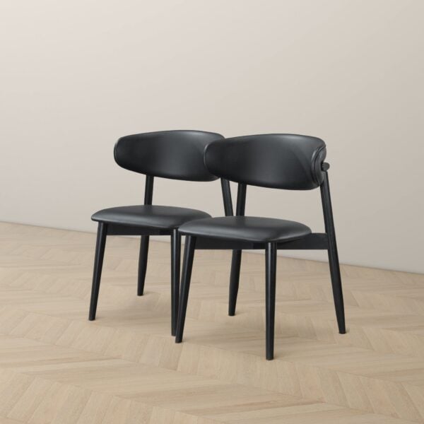 KorbinBlackLeatherDiningChair 55