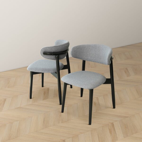 KorbinGreyFabricDiningChair 1
