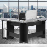 Space-Saving L-Shaped Computer Desk with Shelves for Home Office 13 Space-Saving L-Shaped Computer Desk with Shelves for Home Office