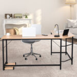 L Shaped Corner Desk with Spacious Workspace and CPU Stand