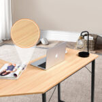 L Shaped Corner Desk with Spacious Workspace and CPU Stand