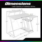 L Shaped Gaming Desk with Storage, Outlets, and USB Ports