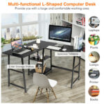 L Shaped Office Desk with Shelves and Space-Saving Design 23 L Shaped Office Desk with Shelves and Space-Saving Design