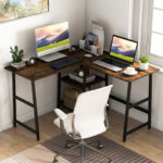 L Shaped Office Desk with Shelves and Space-Saving Design 15 L Shaped Office Desk with Shelves and Space-Saving Design