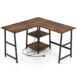 L Shaped Office Desk with Shelves and Space-Saving Design 17 L Shaped Office Desk with Shelves and Space-Saving Design