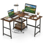 L Shaped Office Desk with Shelves and Space-Saving Design 18 L Shaped Office Desk with Shelves and Space-Saving Design