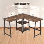 L Shaped Office Desk with Shelves and Space-Saving Design 19 L Shaped Office Desk with Shelves and Space-Saving Design