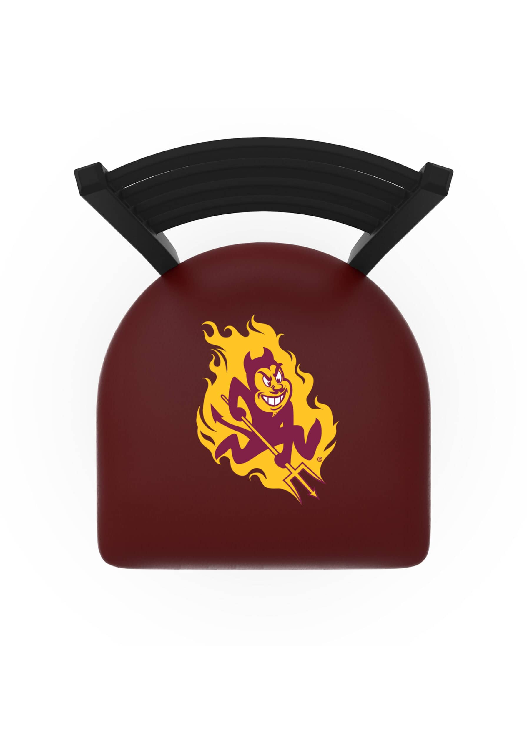 Arizona State University 18-Inch Stationary Bar Chair (Sparky Logo) 4 Arizona State University 18-Inch Stationary Bar Chair (Sparky Logo)