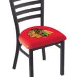 Chicago Blackhawks 18-Inch Stationary Bar Chair 3 Chicago Blackhawks 18-Inch Stationary Bar Chair