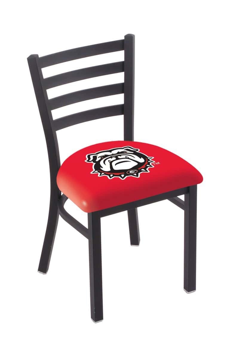 University of Georgia 18-Inch Stationary Bar Chair (Bulldog Logo) 1 University of Georgia 18-Inch Stationary Bar Chair (Bulldog Logo)