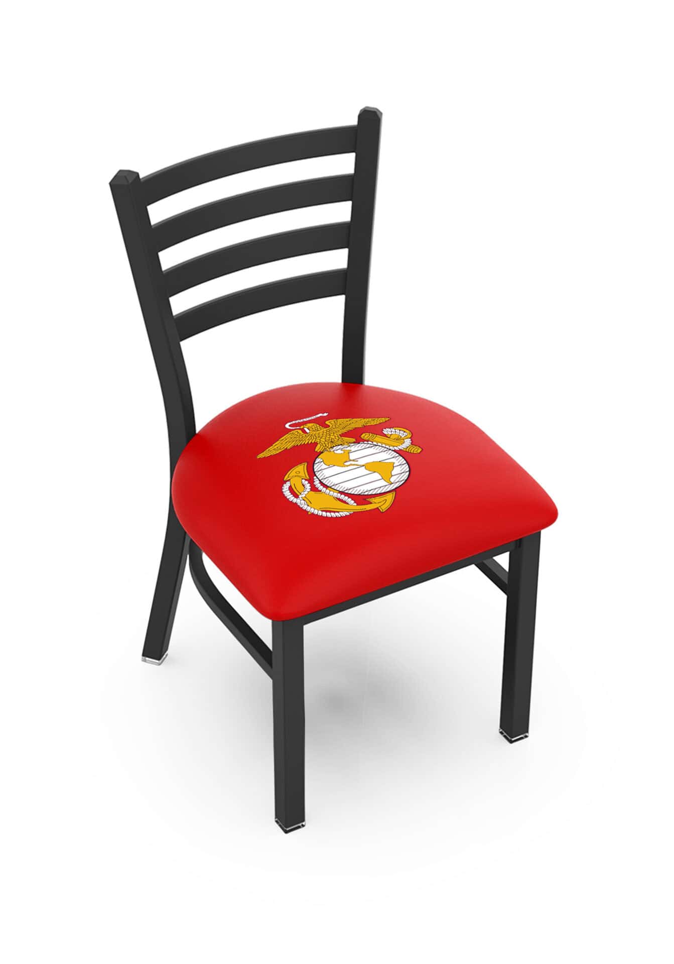 United States Marine Corps (Red/Yellow) 18-Inch Stationary Bar Chair 1 United States Marine Corps (Red/Yellow) 18-Inch Stationary Bar Chair