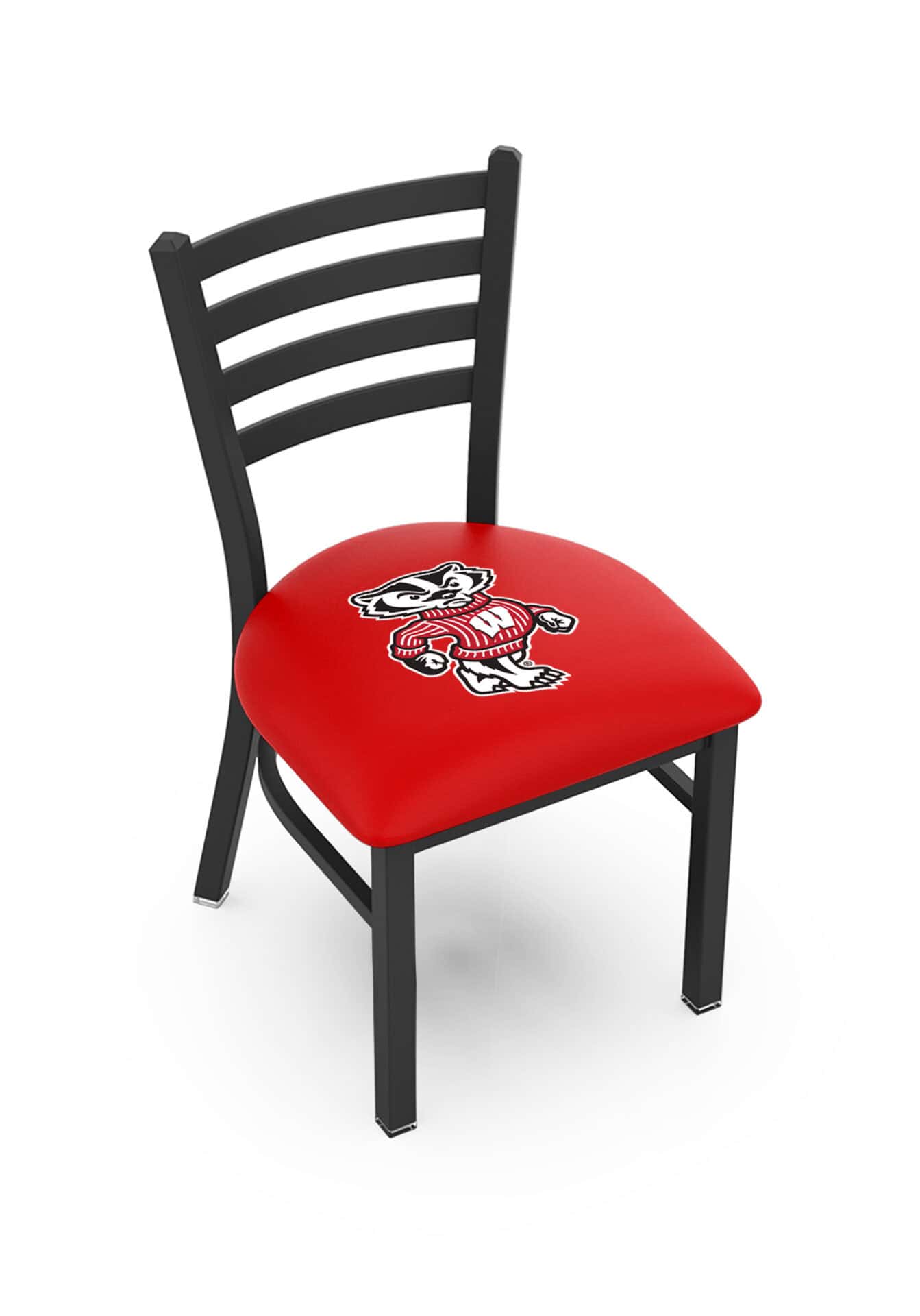 University of Wisconsin 18-Inch Stationary Bar Chair (Badger Logo) 1 University of Wisconsin 18-Inch Stationary Bar Chair (Badger Logo)