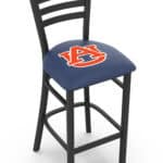 Auburn University 25-Inch Stationary Counter Stool w/ Black Wrinkle Finish, Ladder Back, 2.5-Inch Cushion Seat 3 Auburn University 25-Inch Stationary Counter Stool w/ Black Wrinkle Finish, Ladder Back, 2.5-Inch Cushion Seat