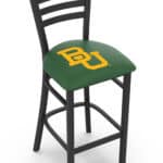 Baylor University 25-Inch Stationary Counter Stool w/ Black Wrinkle Finish, Ladder Back, 2.5-Inch Cushion Seat 3 Baylor University 25-Inch Stationary Counter Stool w/ Black Wrinkle Finish, Ladder Back, 2.5-Inch Cushion Seat
