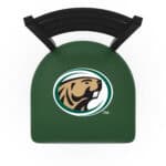 Bemidji State University 25-Inch Stationary Counter Stool w/ Black Wrinkle Finish, Ladder Back, 2.5-Inch Cushion Seat 4 Bemidji State University 25-Inch Stationary Counter Stool w/ Black Wrinkle Finish, Ladder Back, 2.5-Inch Cushion Seat