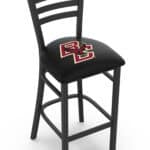 Boston College 25-Inch Stationary Counter Stool w/ Black Wrinkle Finish, Ladder Back, 2.5-Inch Cushion Seat 3 Boston College 25-Inch Stationary Counter Stool w/ Black Wrinkle Finish, Ladder Back, 2.5-Inch Cushion Seat