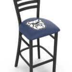 Butler University 25-Inch Stationary Counter Stool w/ Black Wrinkle Finish, Ladder Back, 2.5-Inch Cushion Seat 3 Butler University 25-Inch Stationary Counter Stool w/ Black Wrinkle Finish, Ladder Back, 2.5-Inch Cushion Seat