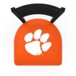 Clemson University 30-Inch Stationary Bar Stool w/ Black Wrinkle Finish, Ladder Back, 2.5-Inch Cushion Seat 4 Clemson University 30-Inch Stationary Bar Stool w/ Black Wrinkle Finish, Ladder Back, 2.5-Inch Cushion Seat
